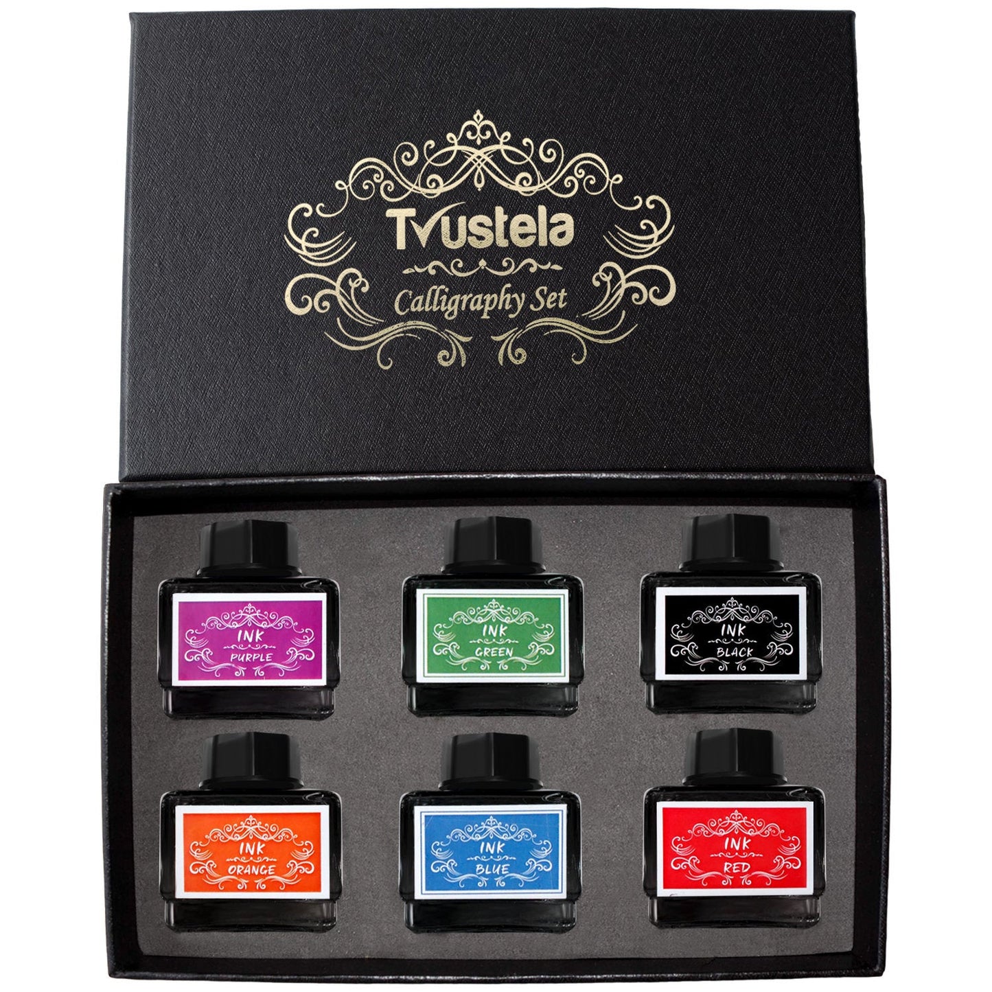 Calligraphy Ink Set, Calligraphy Pen Set Ink, Dip Pen ink, Glass Dip Pen Ink, Quill Pen Ink, Feather Pen Ink, Wooden Dip Pen Ink, Ink Set
