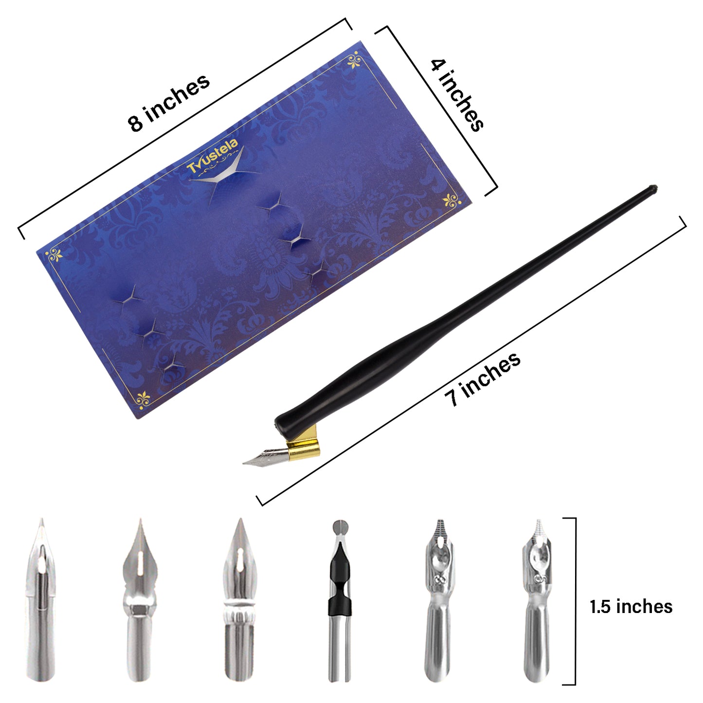 Calligraphy Set For Beginners, Calligraphy Pen, Dip Pen, Plastic Dip, Calligraphy Pen, Caligrapher Pen, 7 Calligraphy Nibs, Oblique Pen Holder, Dip Pen Set, Calligraphy Kit for Beginners