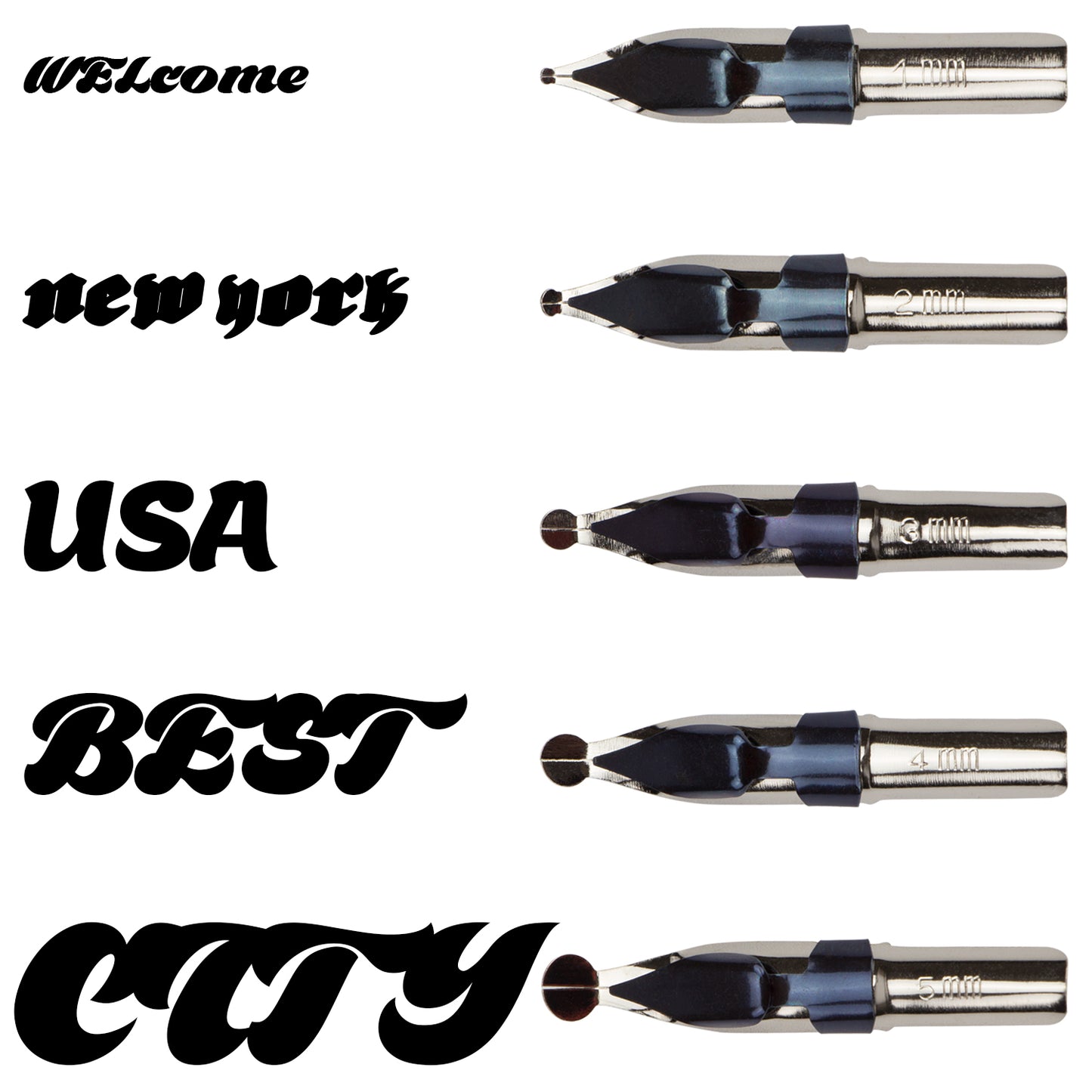Calligraphy Nibs, 18 Calligraphy Pen Nibs, Dip Pen Nibs, Feather Pen Nibs, Quill Pen Nibs, Ink Pen Nibs, Fountain Pen Nibs
