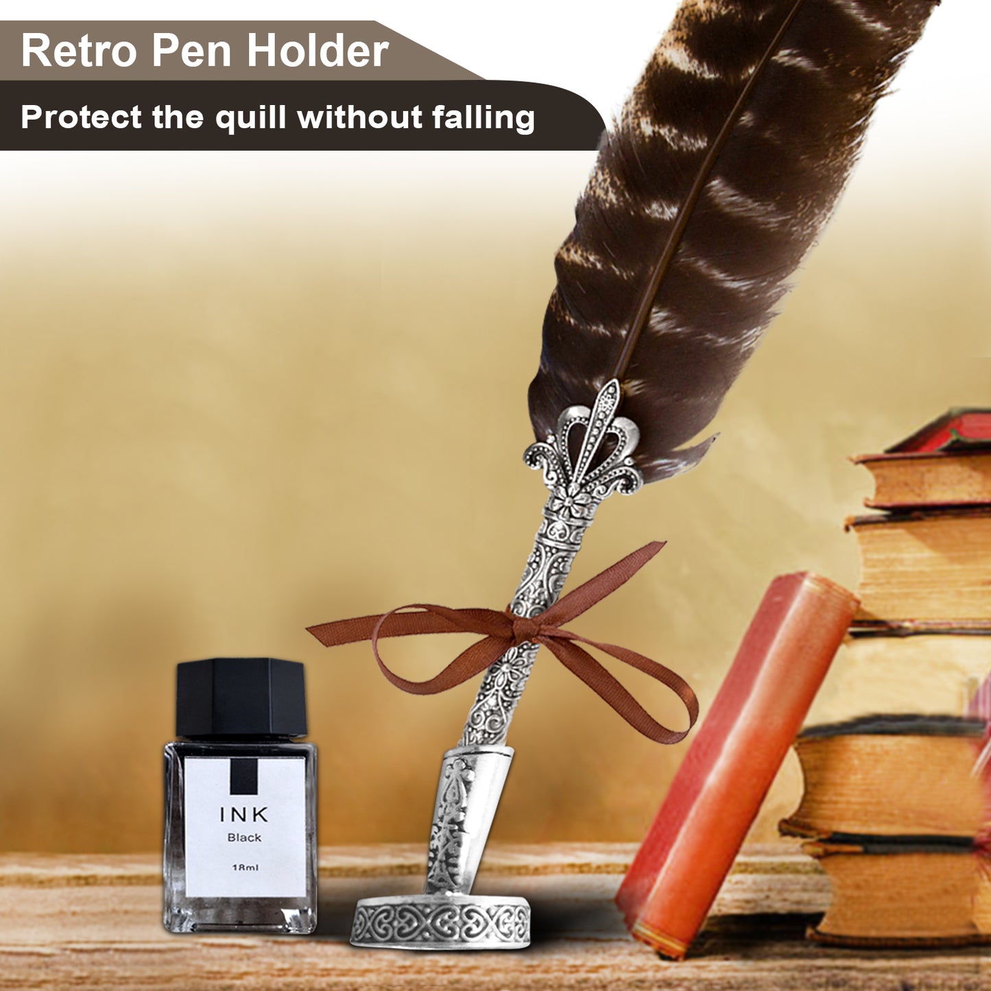 Calligraphy Pen Set, Feather Pen, Calligraphy Pen Set, Quill And Ink Set, Calligraphy Set For Beginners, Feather Pen And Ink Set, Quill Pen And Ink Set, Quill Pen - Natural Feather Pen