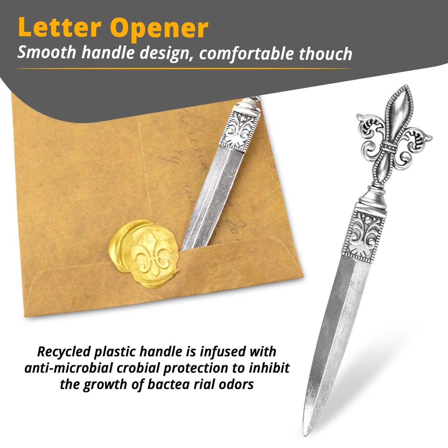 Quill And Ink Wax Stamp Set - Feather Pen Antique, Wax Stamp, Wax, Candle, Spoon, Letter Opener, Dip Pen Stand, Nibs & Ink Well In Gift Box