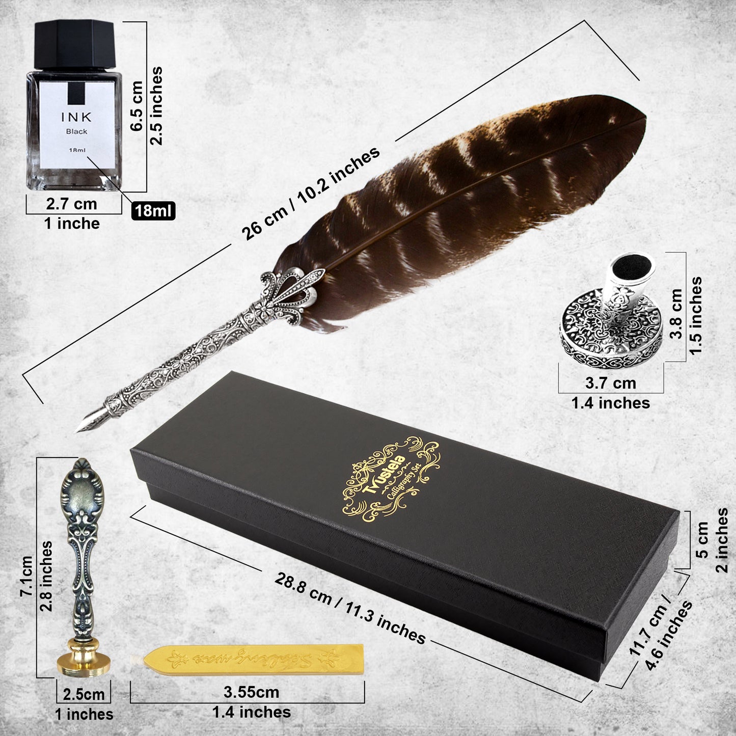 Calligraphy Pen Set, Feather Pen, Calligraphy Pen Set, Quill And Ink Set, Calligraphy Set For Beginners, Feather Pen And Ink Set, Quill Pen And Ink Set, Quill Pen - Natural Feather Pen