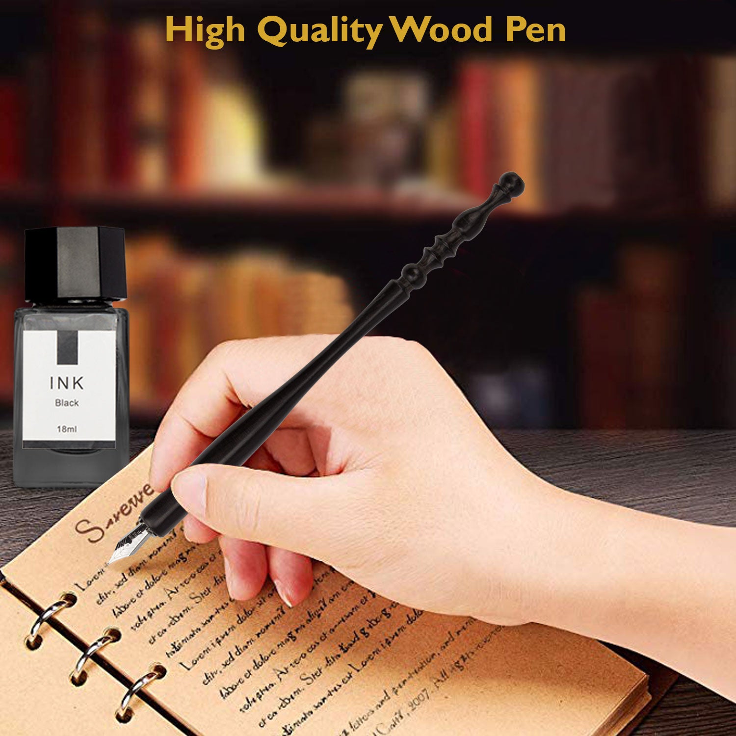 Calligraphy Pen Set - Calligraphy Set For Beginners Includes Oblique Pen  Wooden Calligraphy Pen 12 Pen Nibs & 4 Different Color Inks Dip Pen Set  Fountain Pen Set Retro Gift