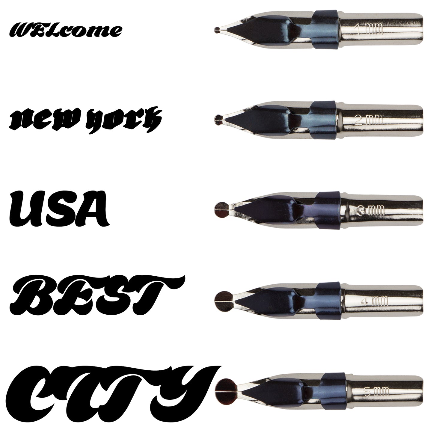 3 Calligraphy Pens With Ink Set (calligraphy pens for beginners) – Trustela